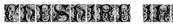 Cheshire Initials font preview